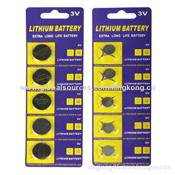 CR Series Li-ion Button-cell Batteries with Diameter of 20mm